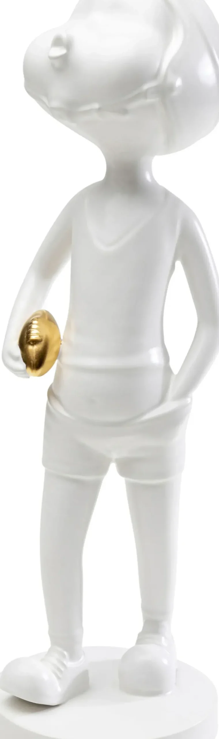 Skulptur Ball Girl - Vit, Handgjord, Unik, 41cm - KARE Design