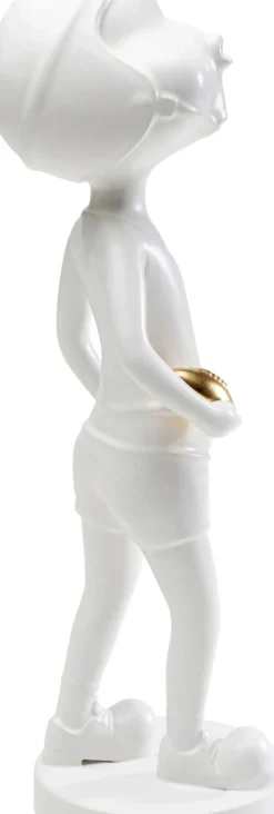 Skulptur Ball Girl - Vit, Handgjord, Unik, 41cm - KARE Design