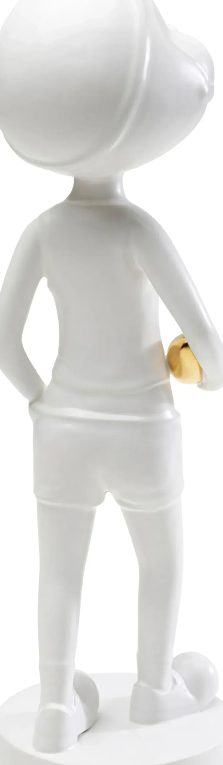 Skulptur Ball Girl - Vit, Handgjord, Unik, 41cm - KARE Design