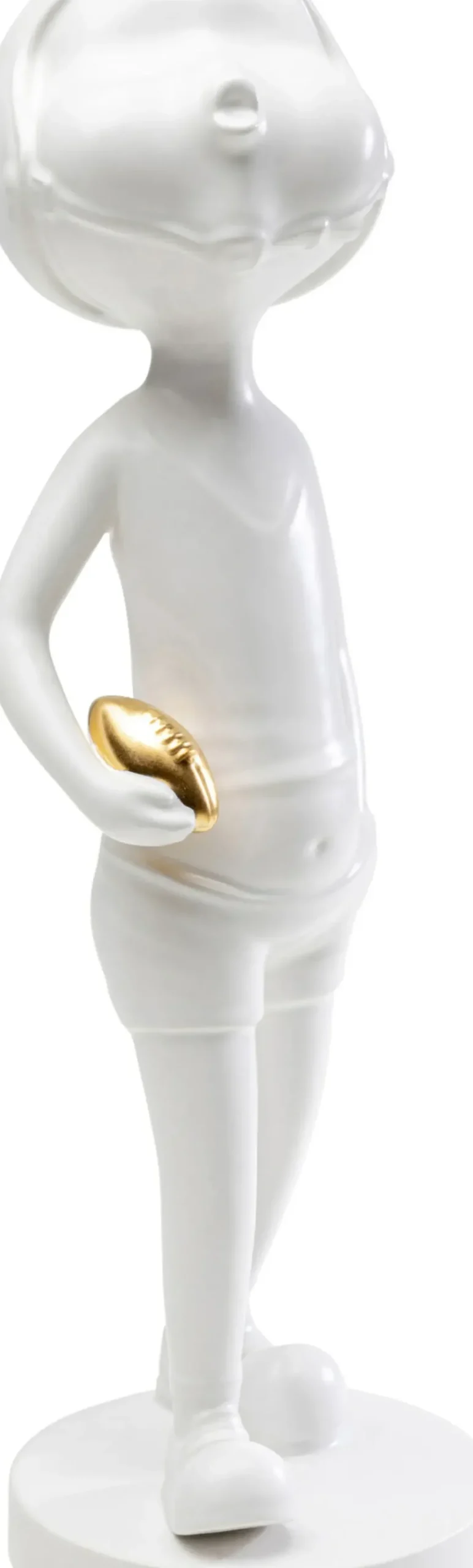 Skulptur Ball Girl - Vit, Handgjord, Unik, 41cm - KARE Design