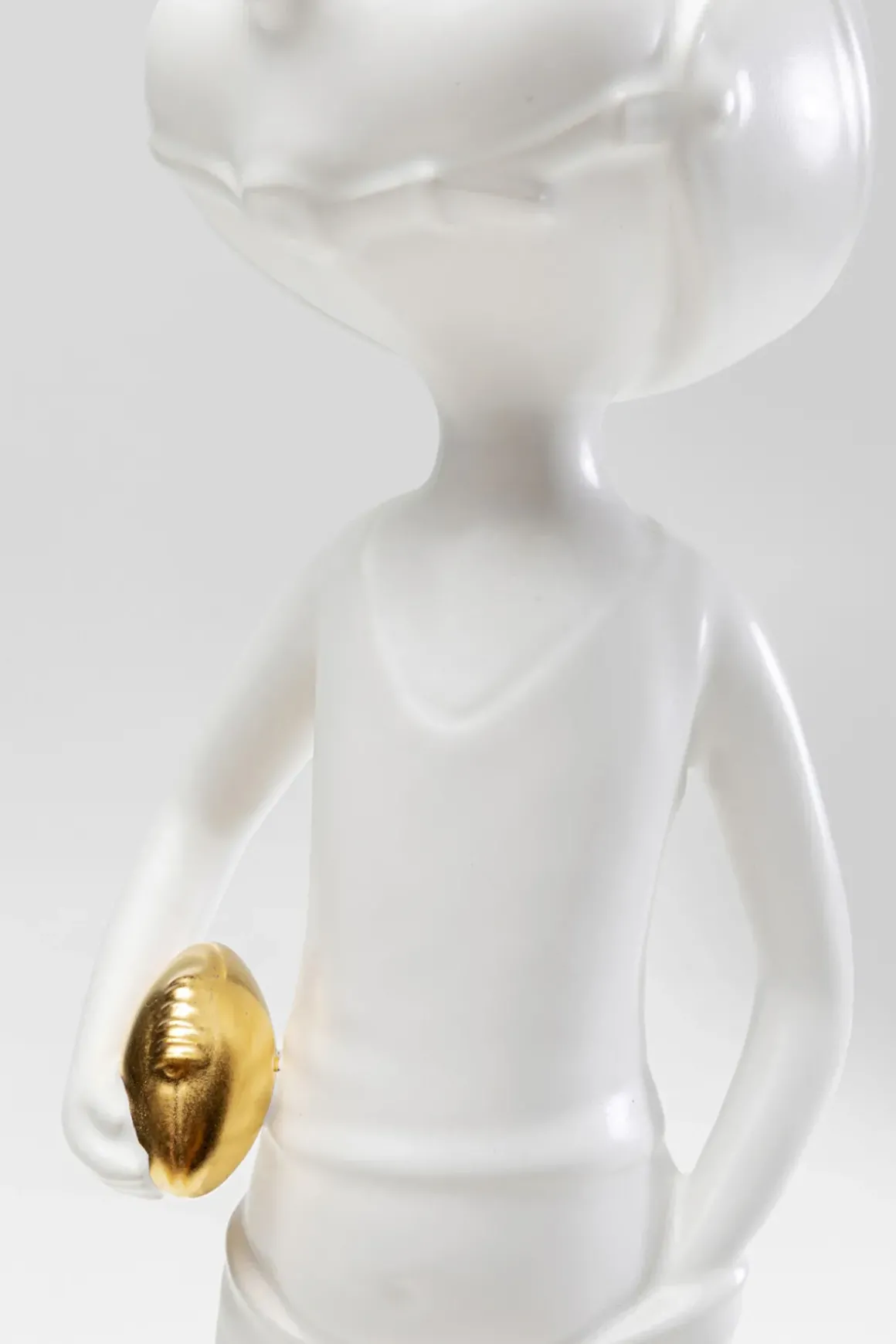Skulptur Ball Girl - Vit, Handgjord, Unik, 41cm - KARE Design