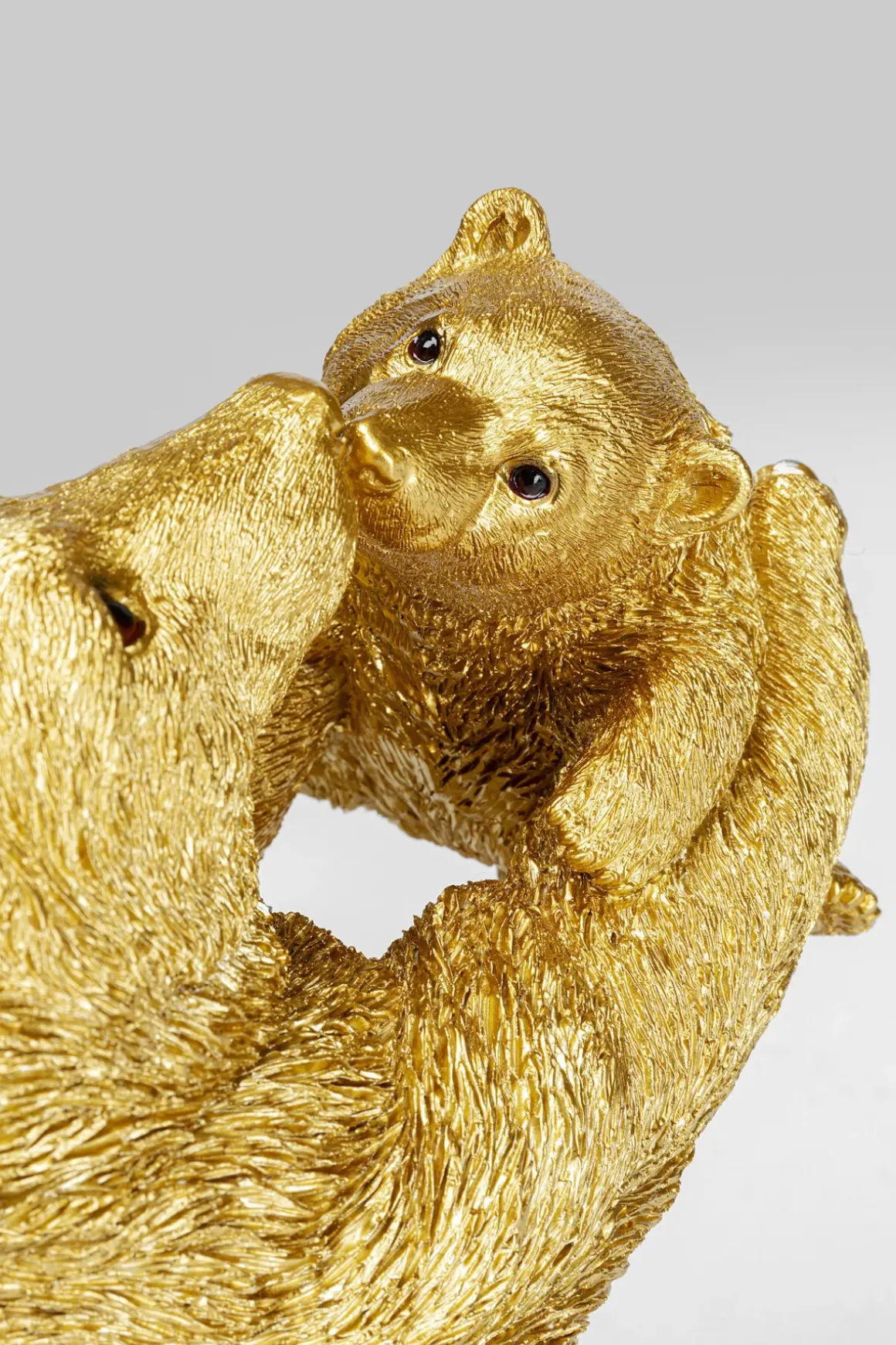 Skulptur Bear Lucky Mom - Dekor Guld Björnar, 27cm - KARE Design