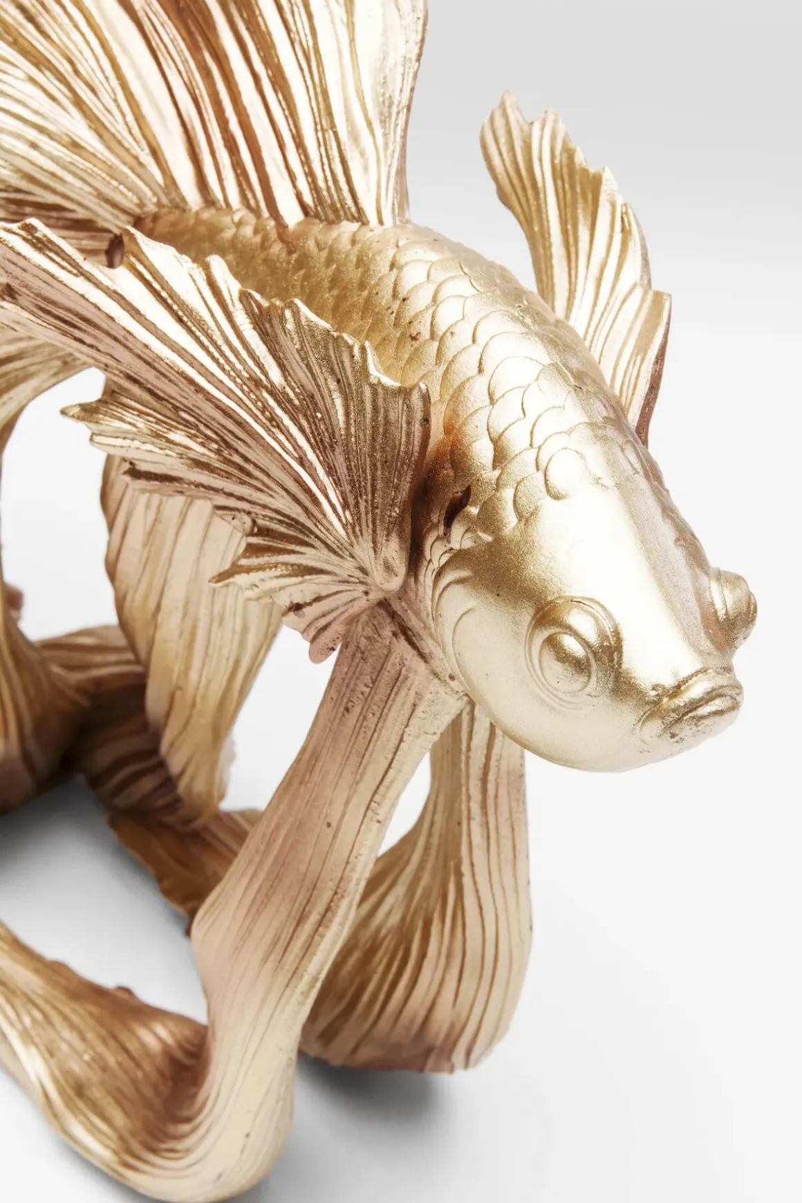 Skulptur Betta Fish - Dekorfigur Guld Fisk, 34cm - KARE Design