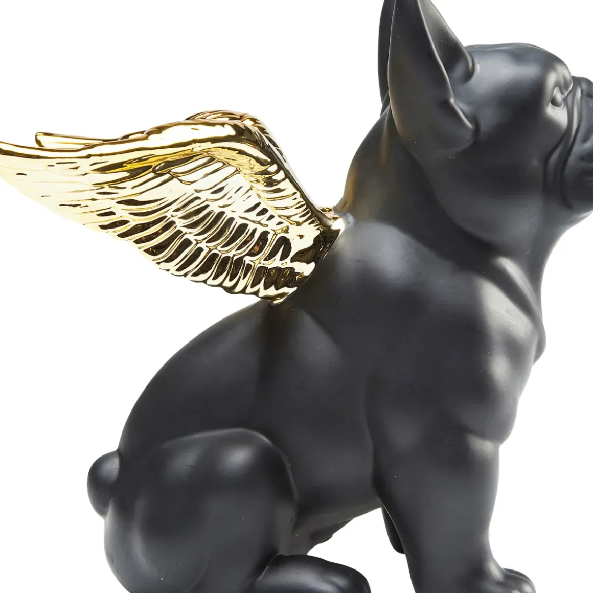 Skulptur Bulldog Angel Dog - Dekorfigur Sittande Hund - KARE Design