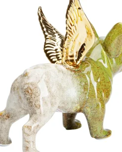 Skulptur Bulldog Angel - Grön - KARE Design