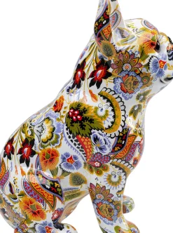 Skulptur Bulldog French - Dekor Sittande Hund Graffiti - KARE Design