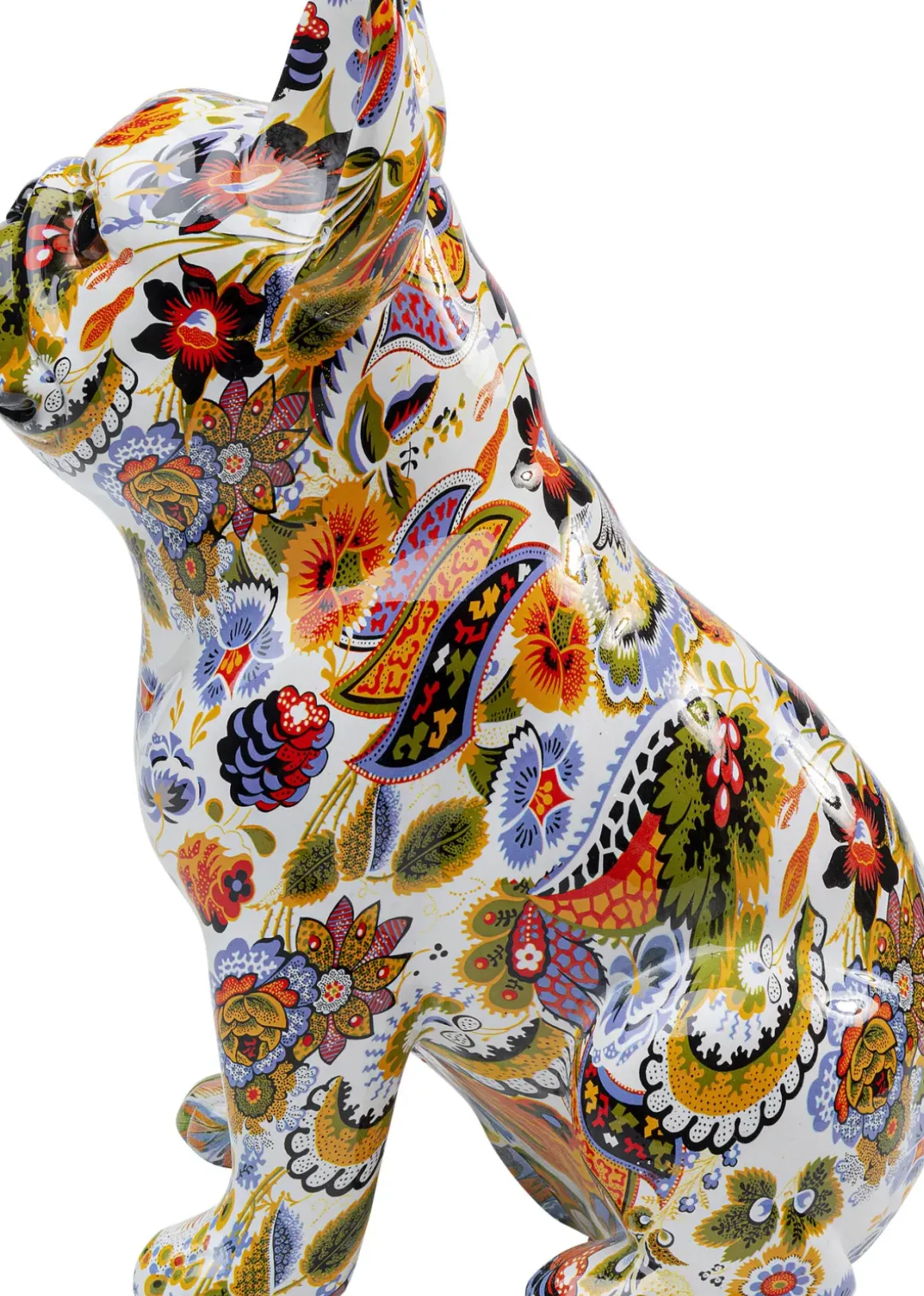 Skulptur Bulldog French - Dekor Sittande Hund Graffiti - KARE Design