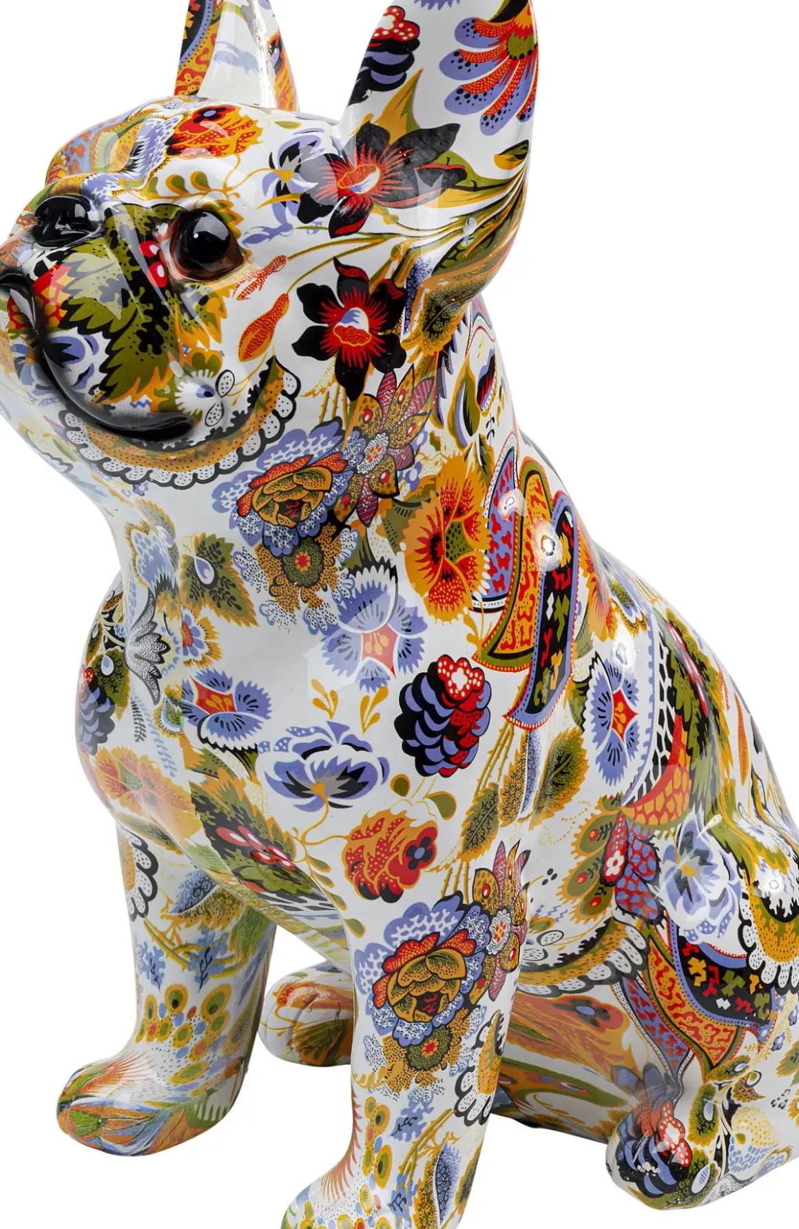 Skulptur Bulldog French - Dekor Sittande Hund Graffiti - KARE Design