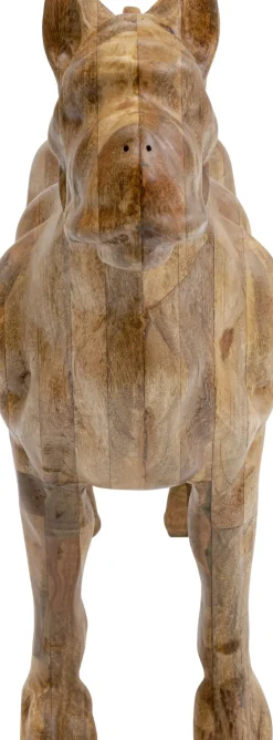 Skulptur Bulldog - Trä, Handgjord, Unik, 78x70cm - KARE Design