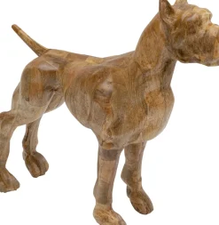 Skulptur Bulldog - Trä, Handgjord, Unik, 78x70cm - KARE Design