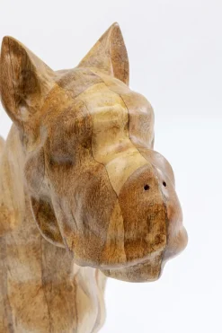 Skulptur Bulldog - Trä, Handgjord, Unik, 78x70cm - KARE Design