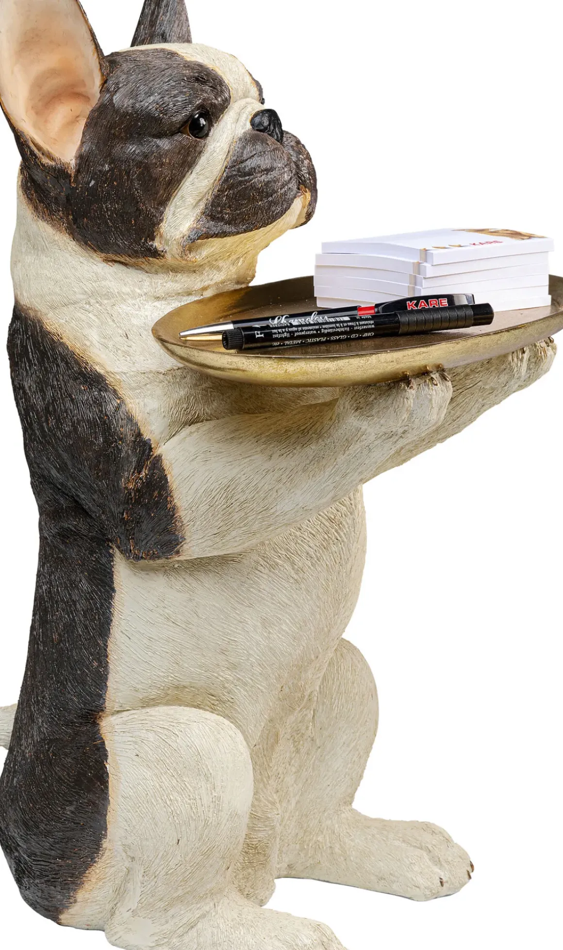 Skulptur Butler Bully - Hund med Bricka - KARE Design
