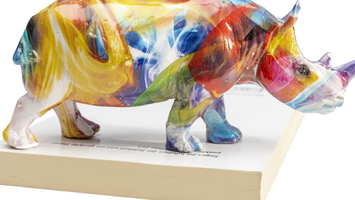Skulptur Coloured Rhino - KARE Design