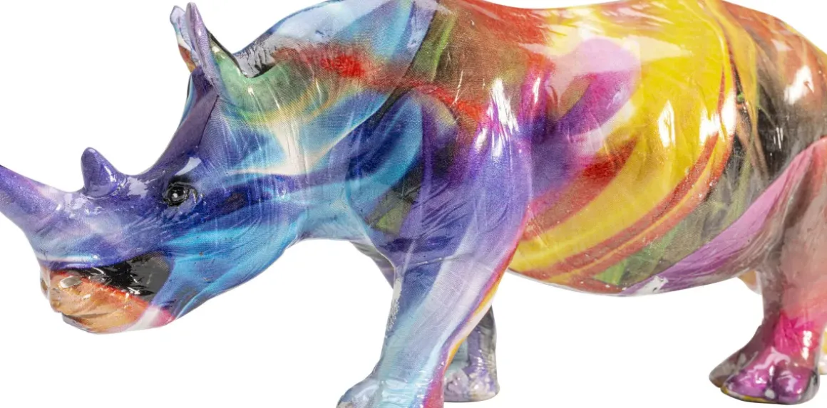 Skulptur Coloured Rhino - KARE Design