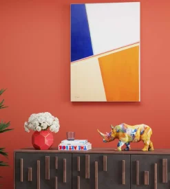 Skulptur Coloured Rhino - KARE Design