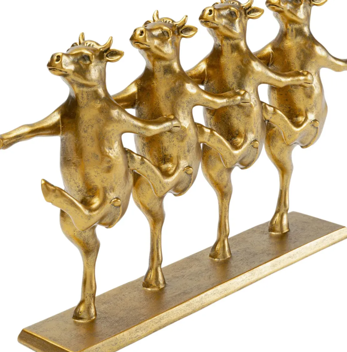 Skulptur Dancing Cows - Guld - KARE Design