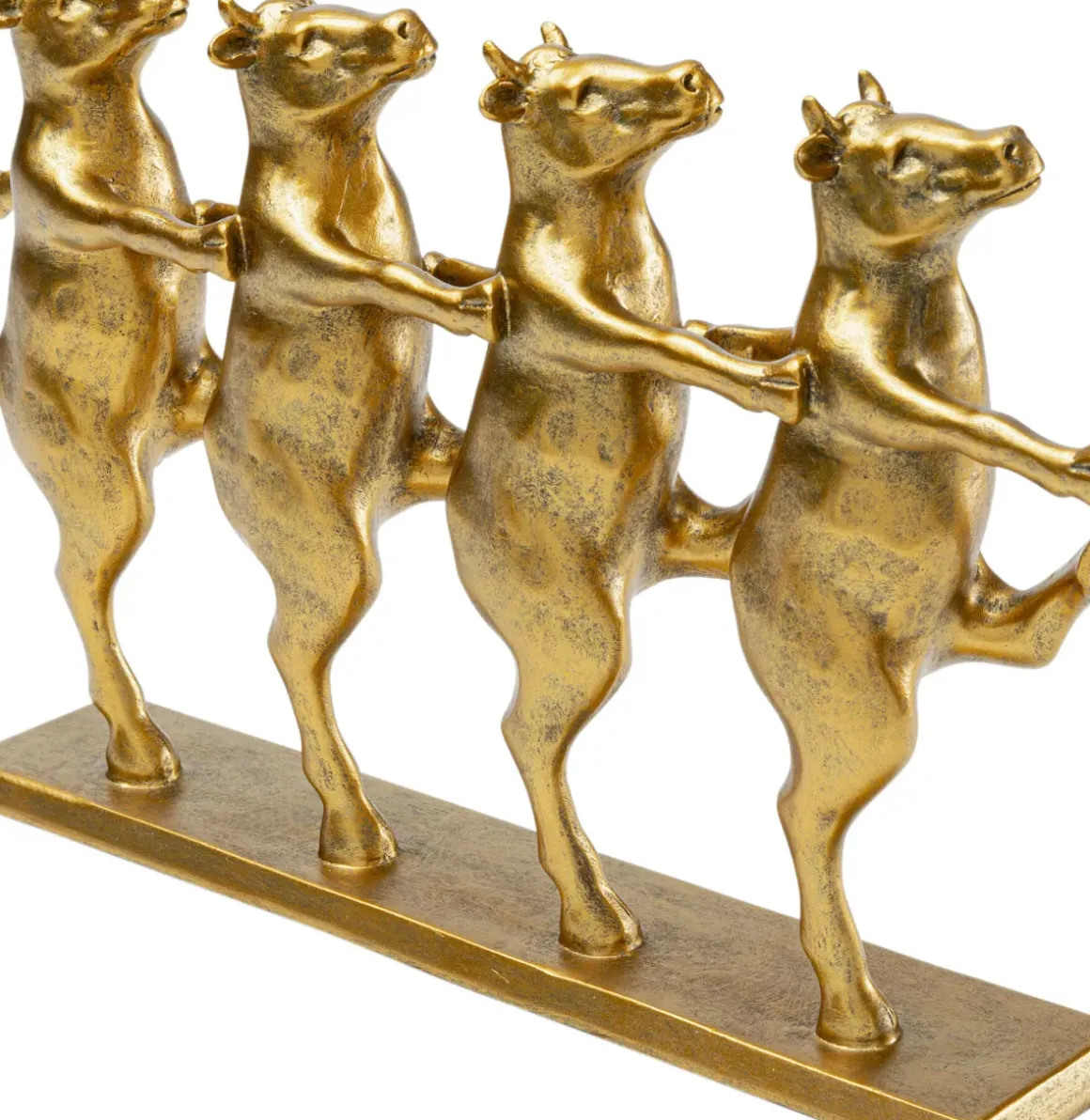 Skulptur Dancing Cows - Guld - KARE Design
