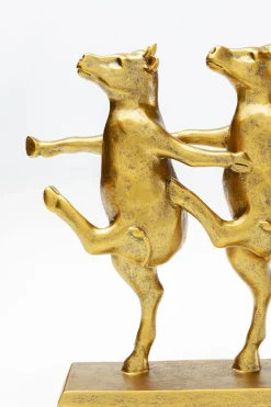 Skulptur Dancing Cows - Guld - KARE Design