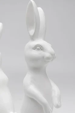 Skulptur Dancing Rabbits - Vit, 40cm - KARE Design
