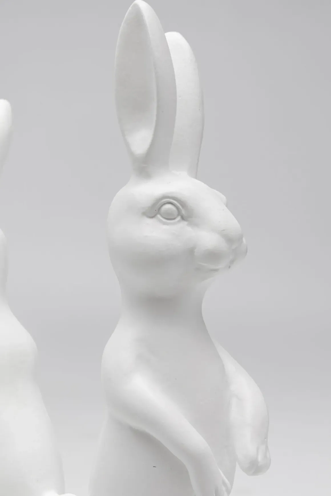 Skulptur Dancing Rabbits - Vit, 40cm - KARE Design