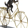 Skulptur Dog On Bicycle - Dekor Cyklande Hund - KARE Design