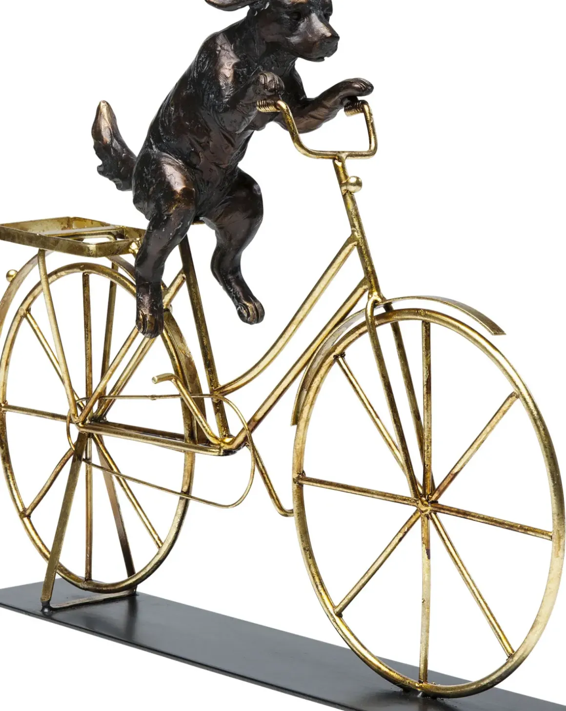 Skulptur Dog On Bicycle - Dekor Cyklande Hund - KARE Design