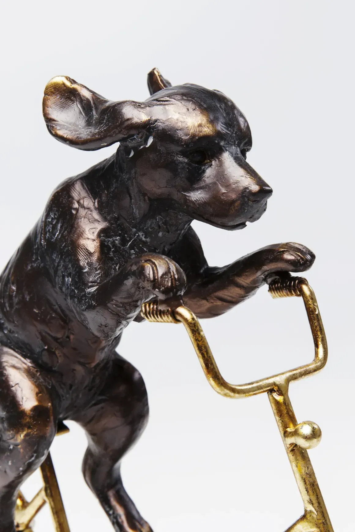 Skulptur Dog On Bicycle - Dekor Cyklande Hund - KARE Design