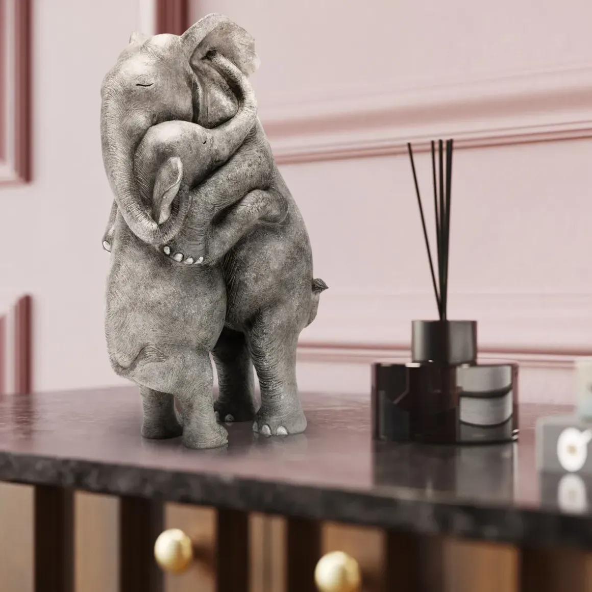 Skulptur Elephant Hug - KARE Design