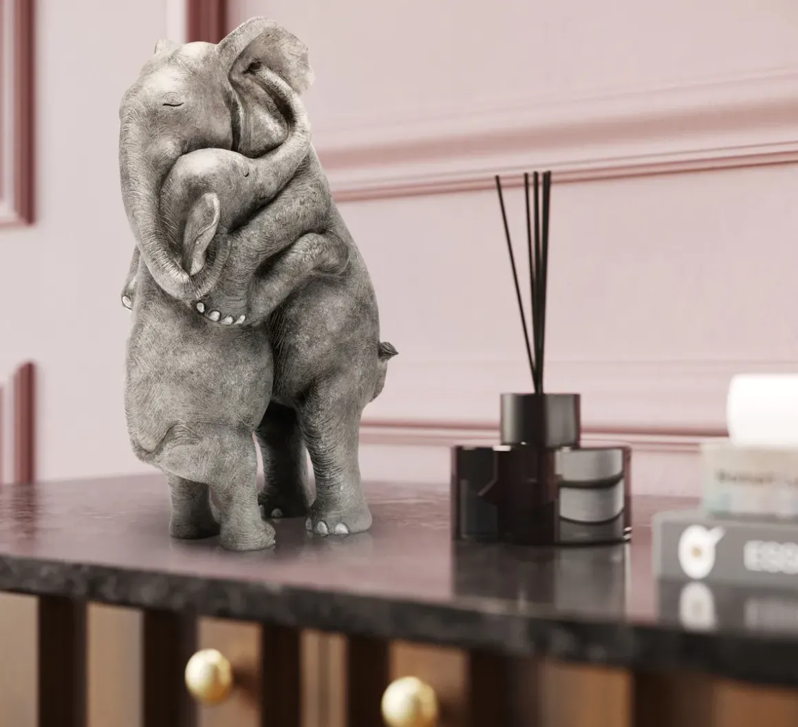 Skulptur Elephant Hug - KARE Design