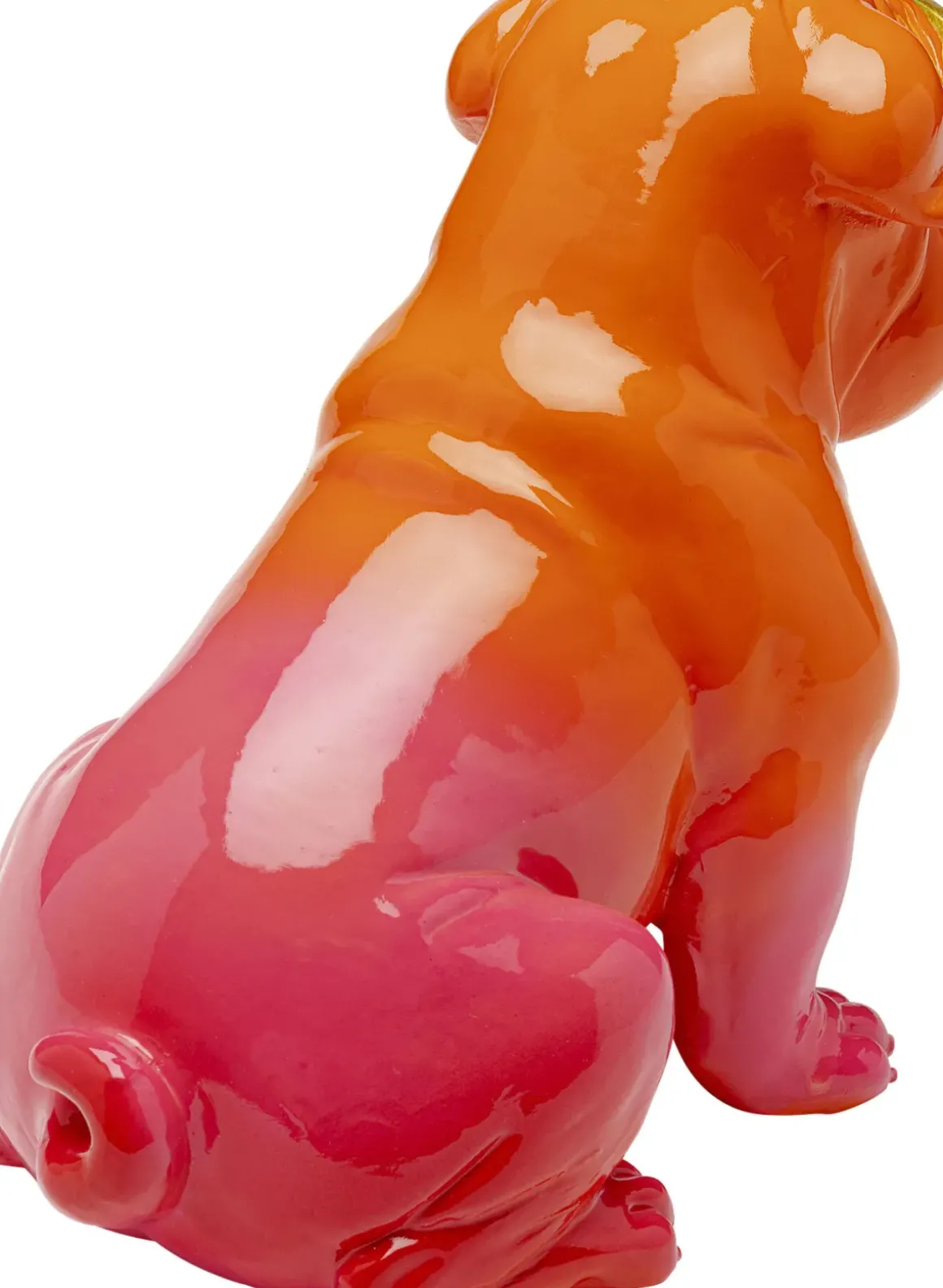 Skulptur Fashion Dog - Orange/Rosa, 17cm - KARE Design