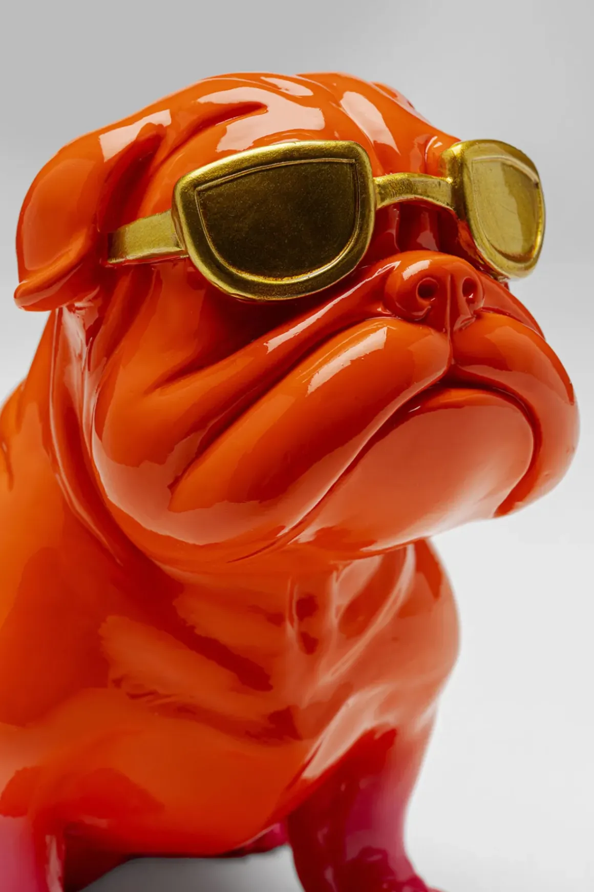 Skulptur Fashion Dog - Orange/Rosa, 17cm - KARE Design