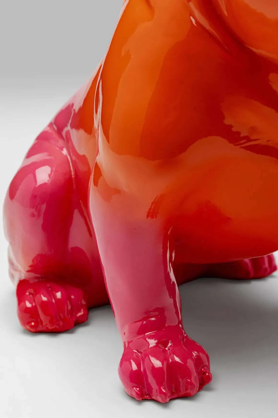 Skulptur Fashion Dog - Orange/Rosa, 17cm - KARE Design