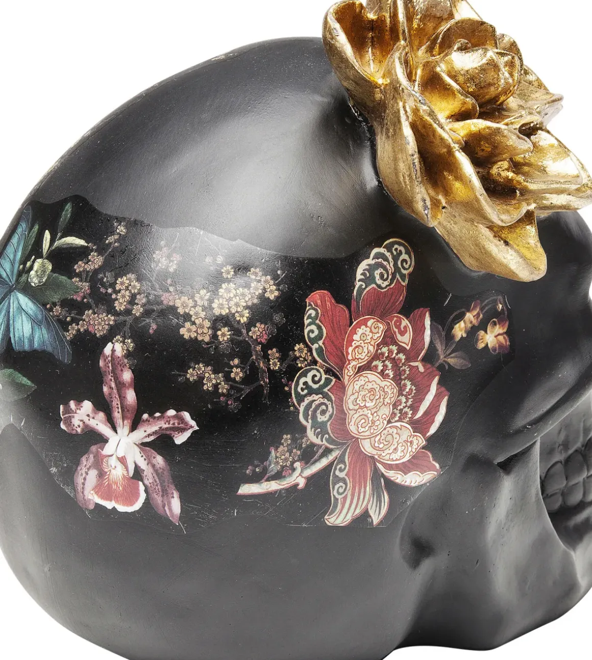 Skulptur Flower Skull, 22cm - KARE Design