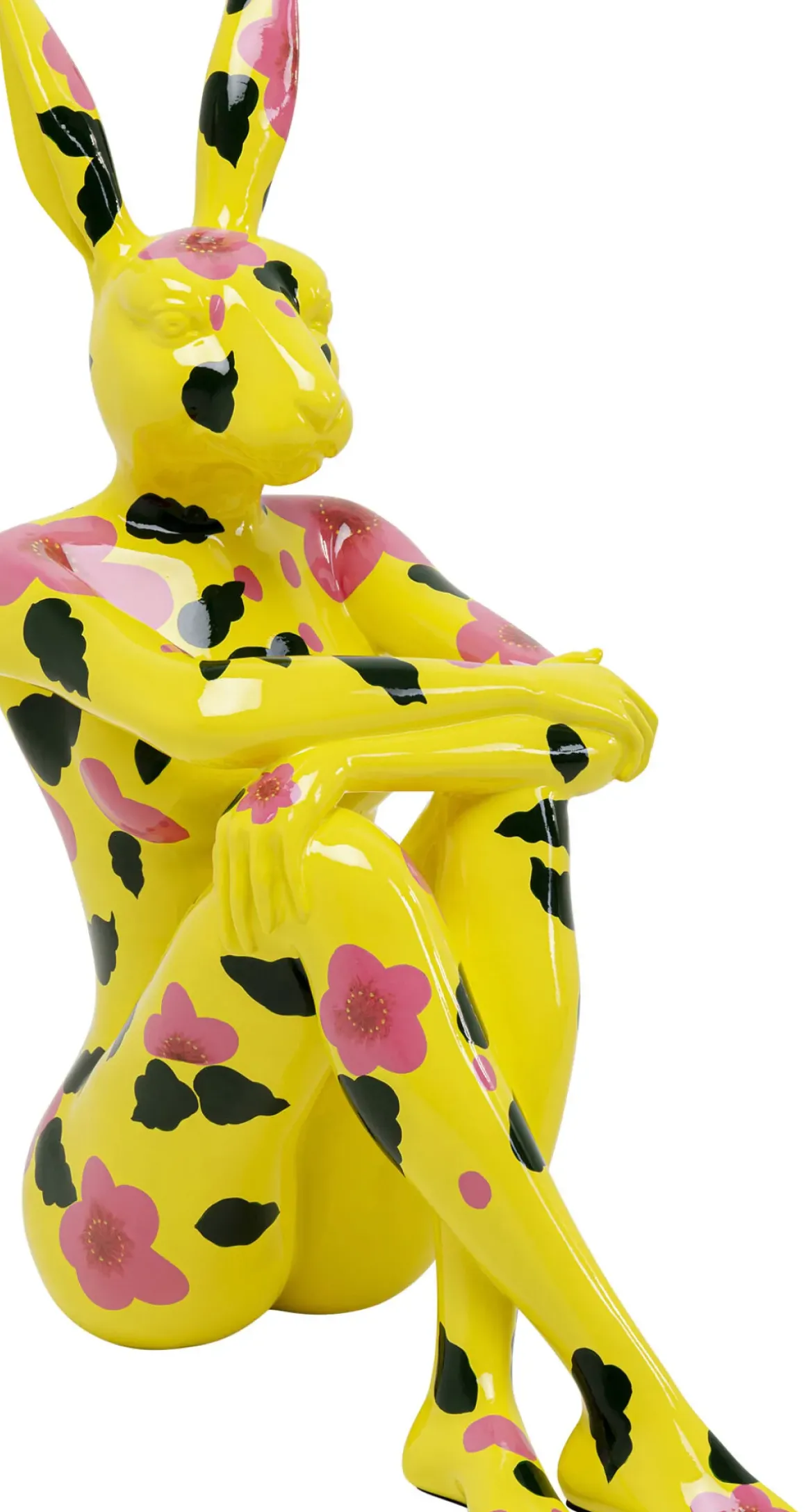 Skulptur Gangster Rabbit - Gul 80cm - KARE Design