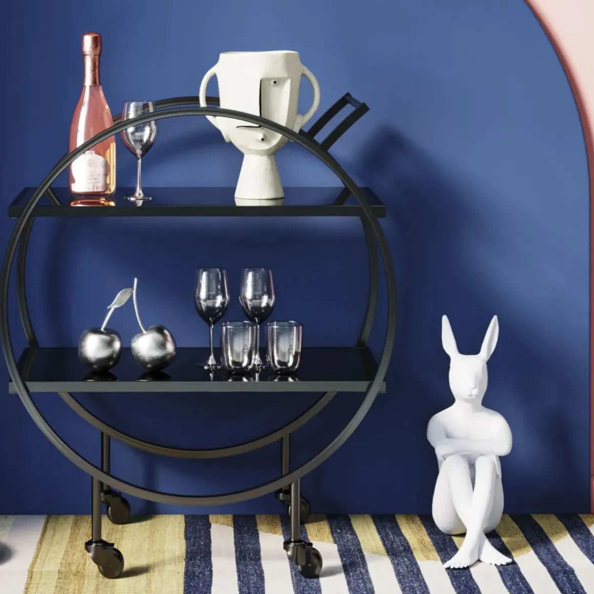 Skulptur Gangster Rabbit Vit - KARE Design
