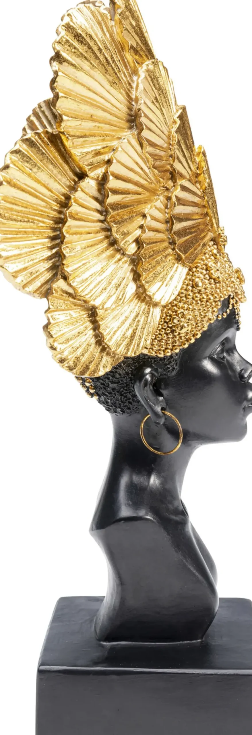 Skulptur Goddes Portrait - Svart/Guld - KARE Design