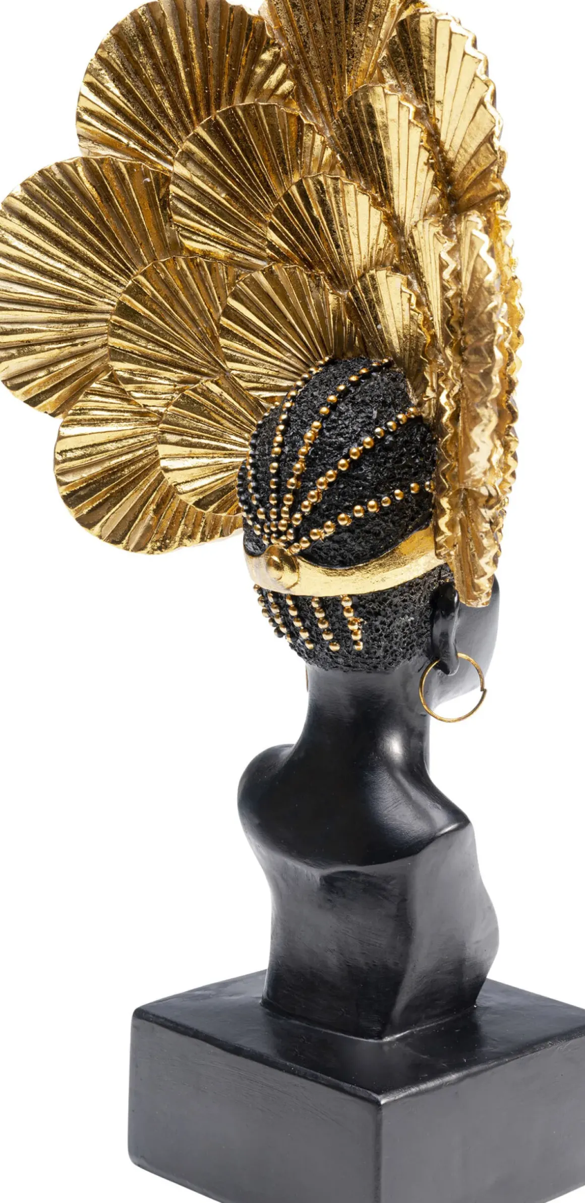 Skulptur Goddes Portrait - Svart/Guld - KARE Design