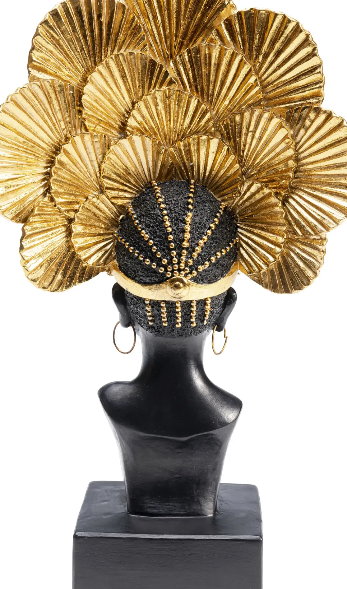 Skulptur Goddes Portrait - Svart/Guld - KARE Design