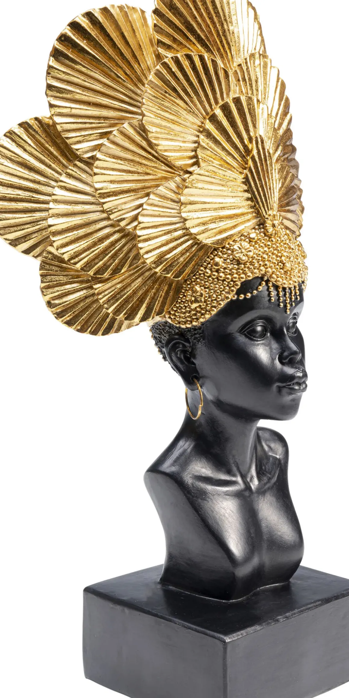 Skulptur Goddes Portrait - Svart/Guld - KARE Design
