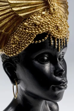 Skulptur Goddes Portrait - Svart/Guld - KARE Design