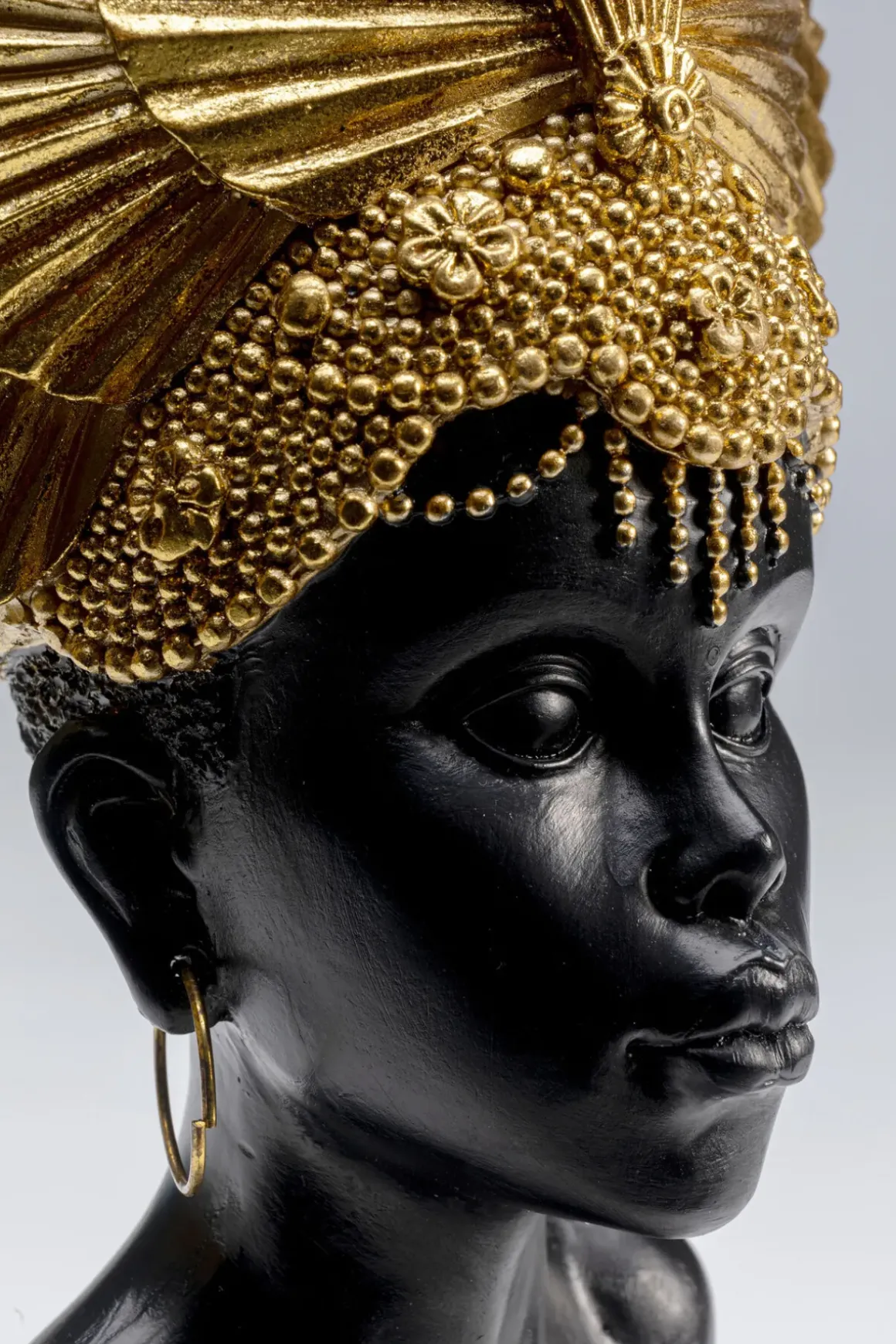 Skulptur Goddes Portrait - Svart/Guld - KARE Design