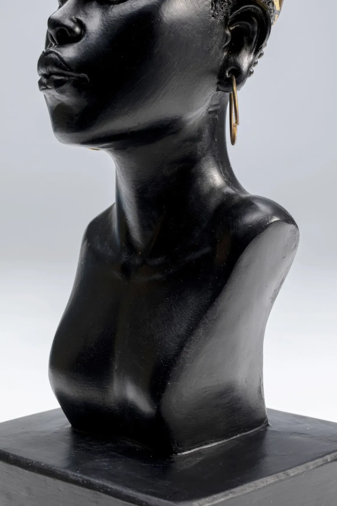 Skulptur Goddes Portrait - Svart/Guld - KARE Design