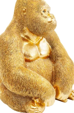 Skulptur Gorilla - Guld, 38,5cm - KARE Design