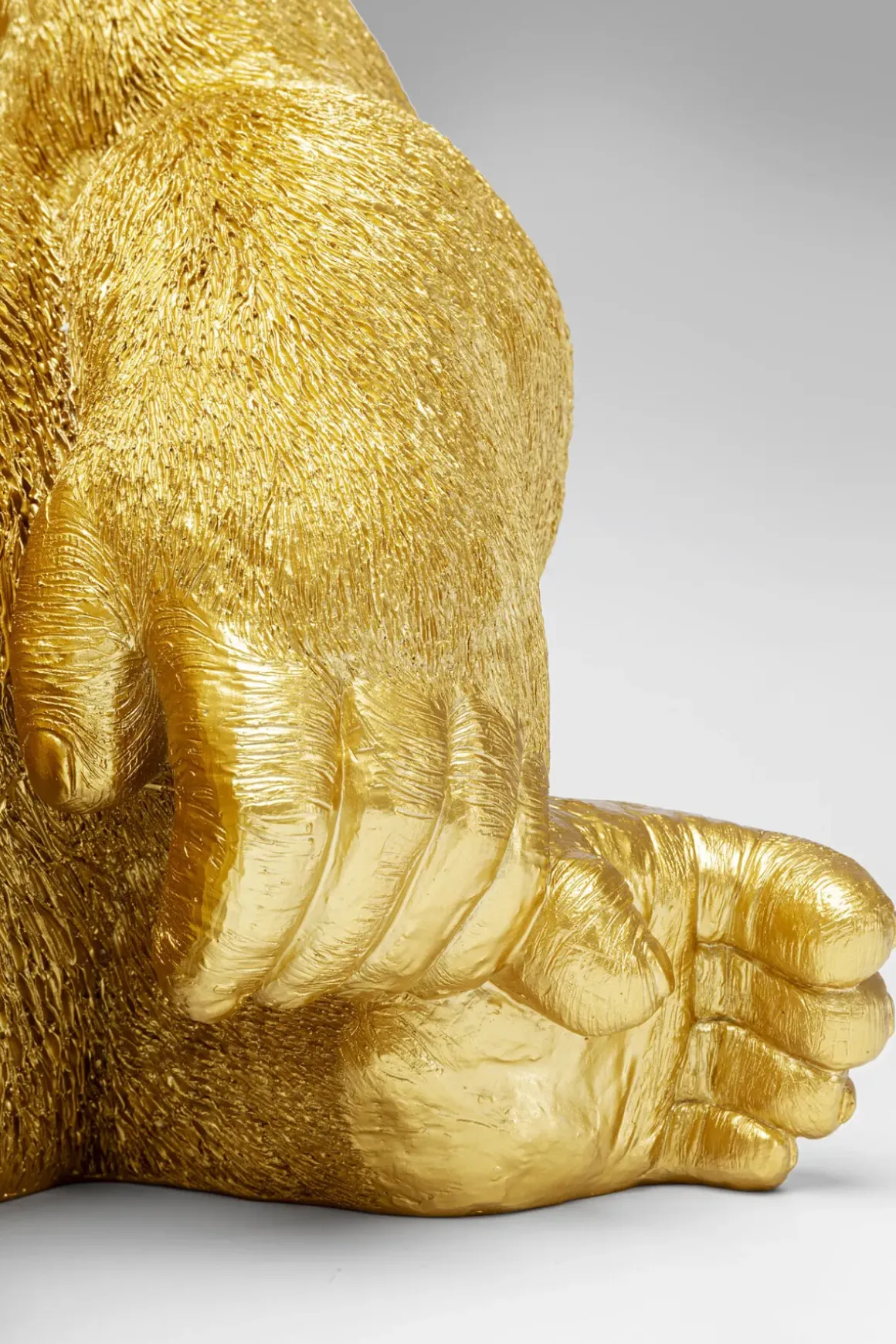 Skulptur Gorilla - Guld, XL 76cm - KARE Design