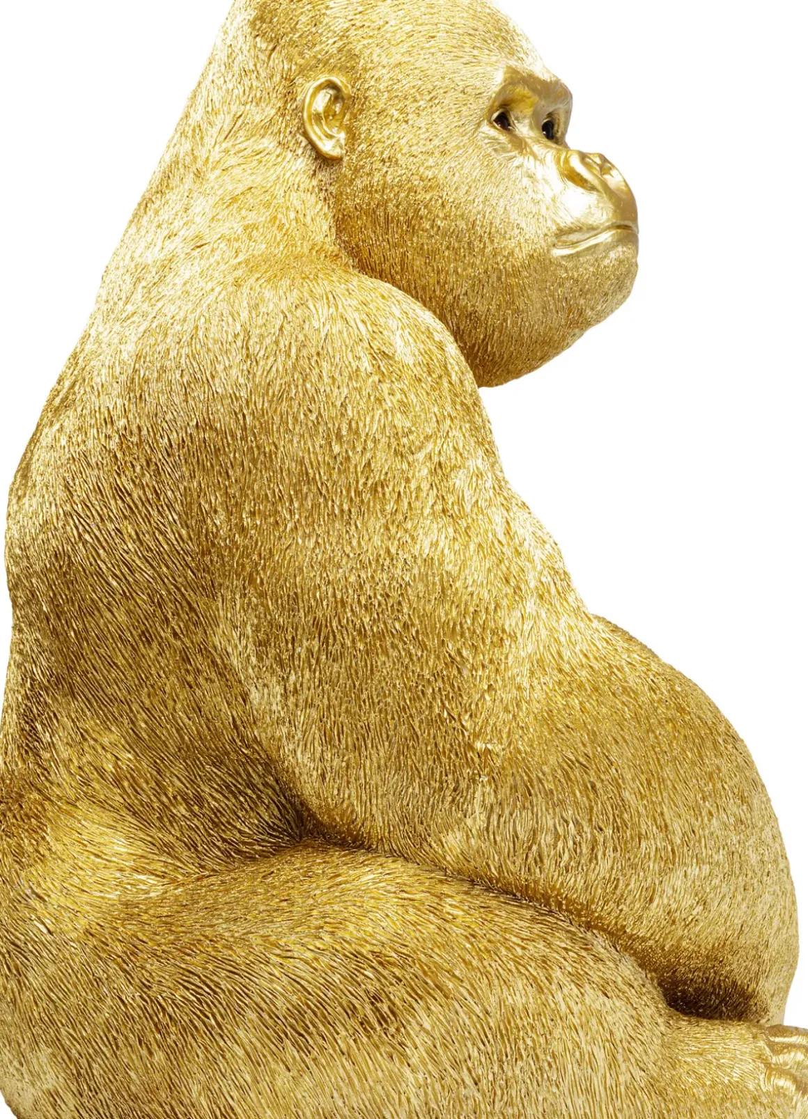 Skulptur Gorilla - Guld, XL 76cm - KARE Design
