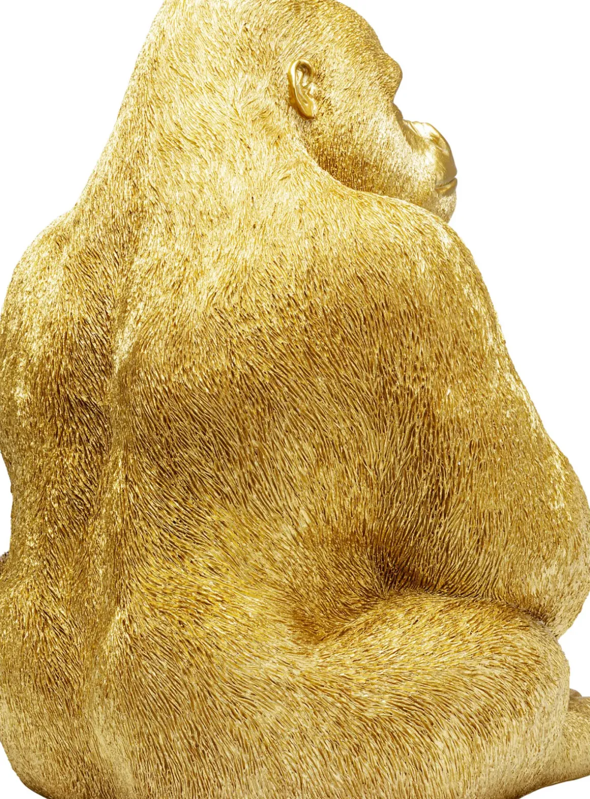 Skulptur Gorilla - Guld, XL 76cm - KARE Design