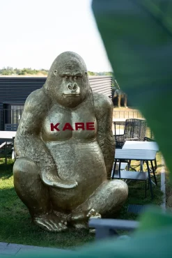 Skulptur Gorilla - Guld, XXXL 249cm - KARE Design