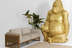 Skulptur Gorilla - Guld, XXXL 249cm - KARE Design