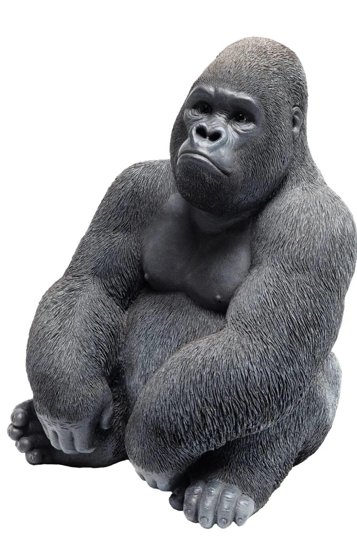 Skulptur Gorilla - Svart, 39cm - KARE Design
