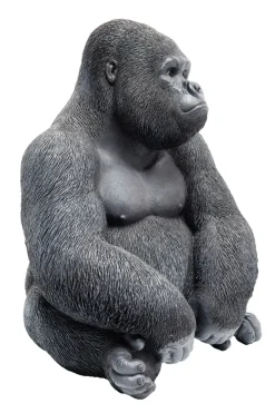 Skulptur Gorilla - Svart, 39cm - KARE Design